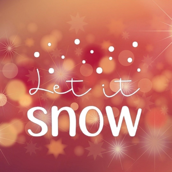 Vinyl Sticker Let it snow